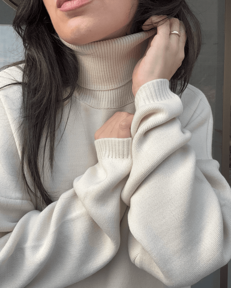 Turtle Neck Wool Set