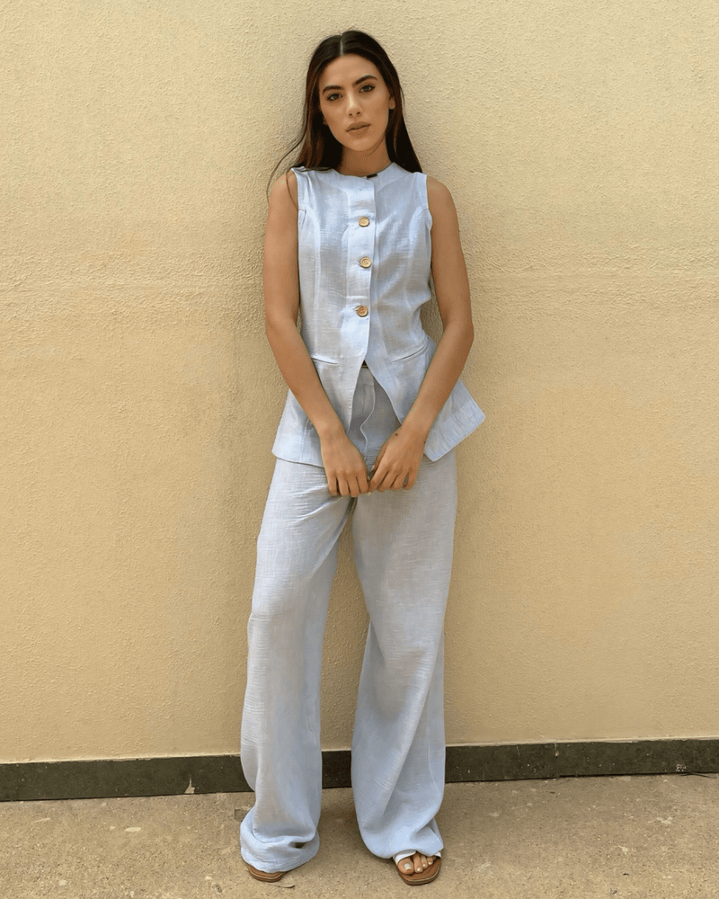 Capri Linen Set - IvoryTone Edition