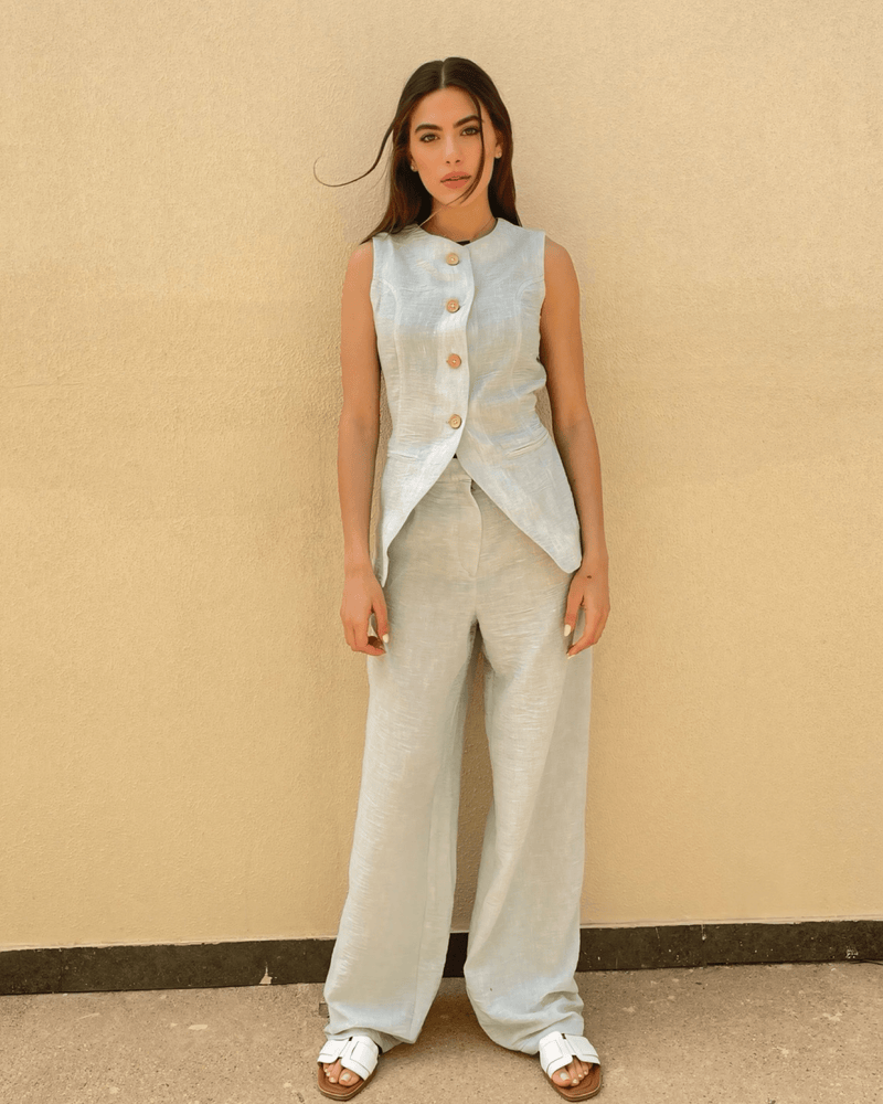 Capri Linen Set - IvoryTone Edition