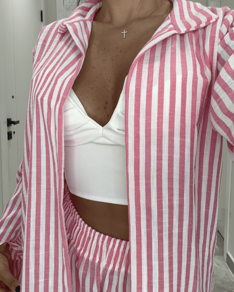 Shorts Striped Linen