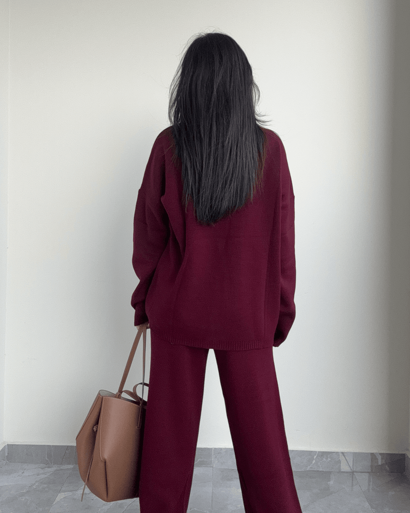 Turtle Neck Wool Set