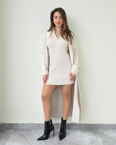 Scarlet Dress & Cardigan