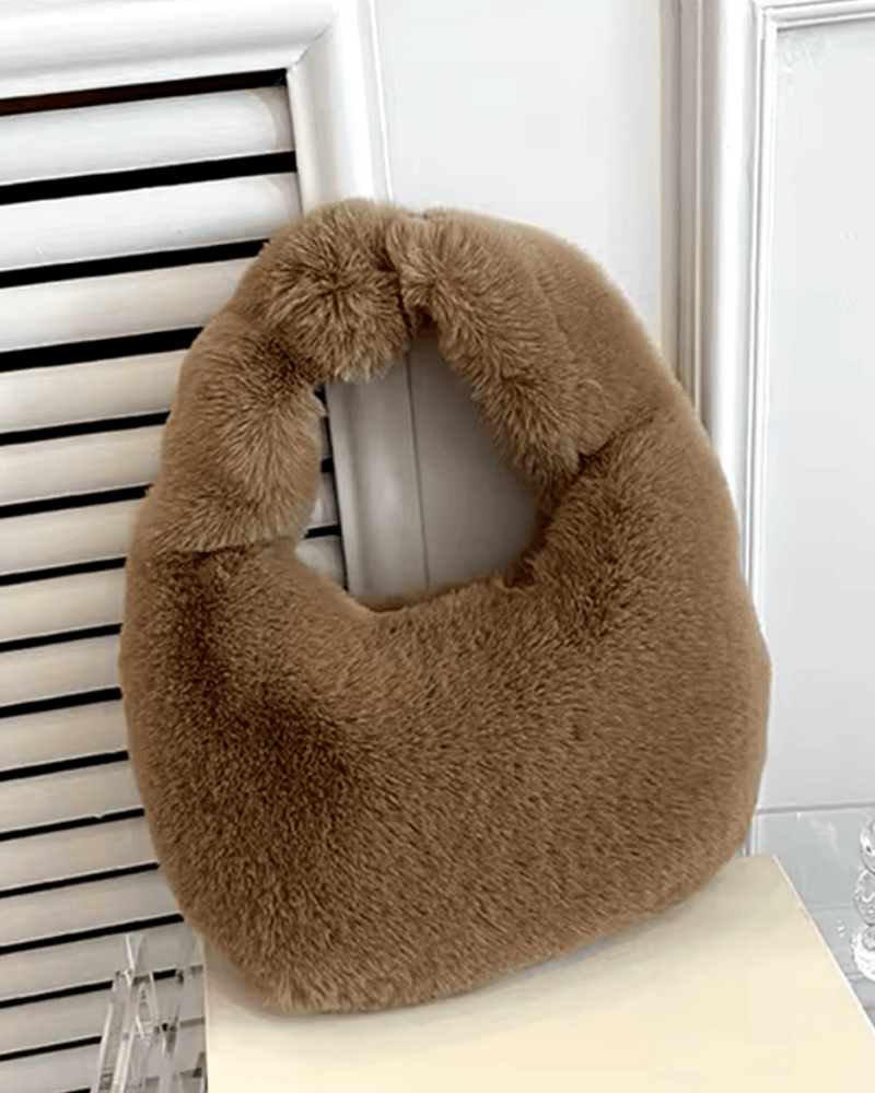 Wrist Faux Fur Bag