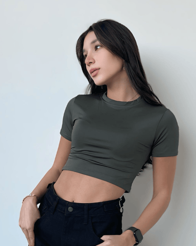 Roundneck Croptop