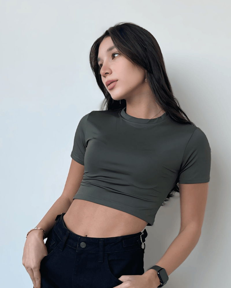 Roundneck Croptop
