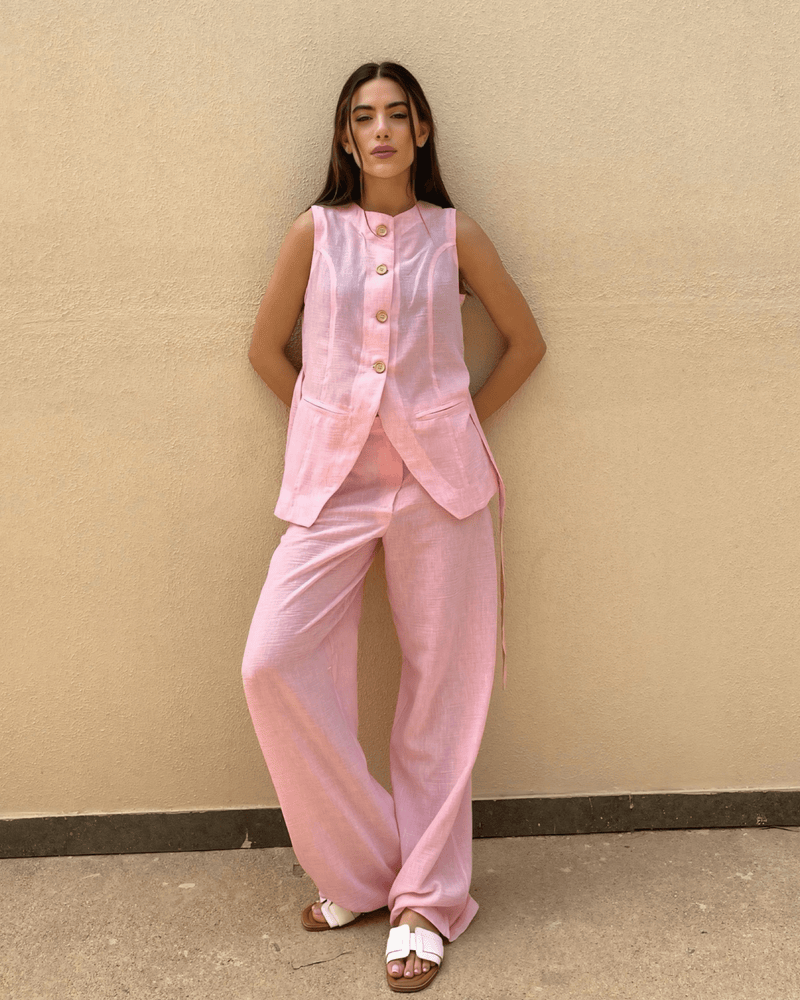 Capri Linen Set - IvoryTone Edition