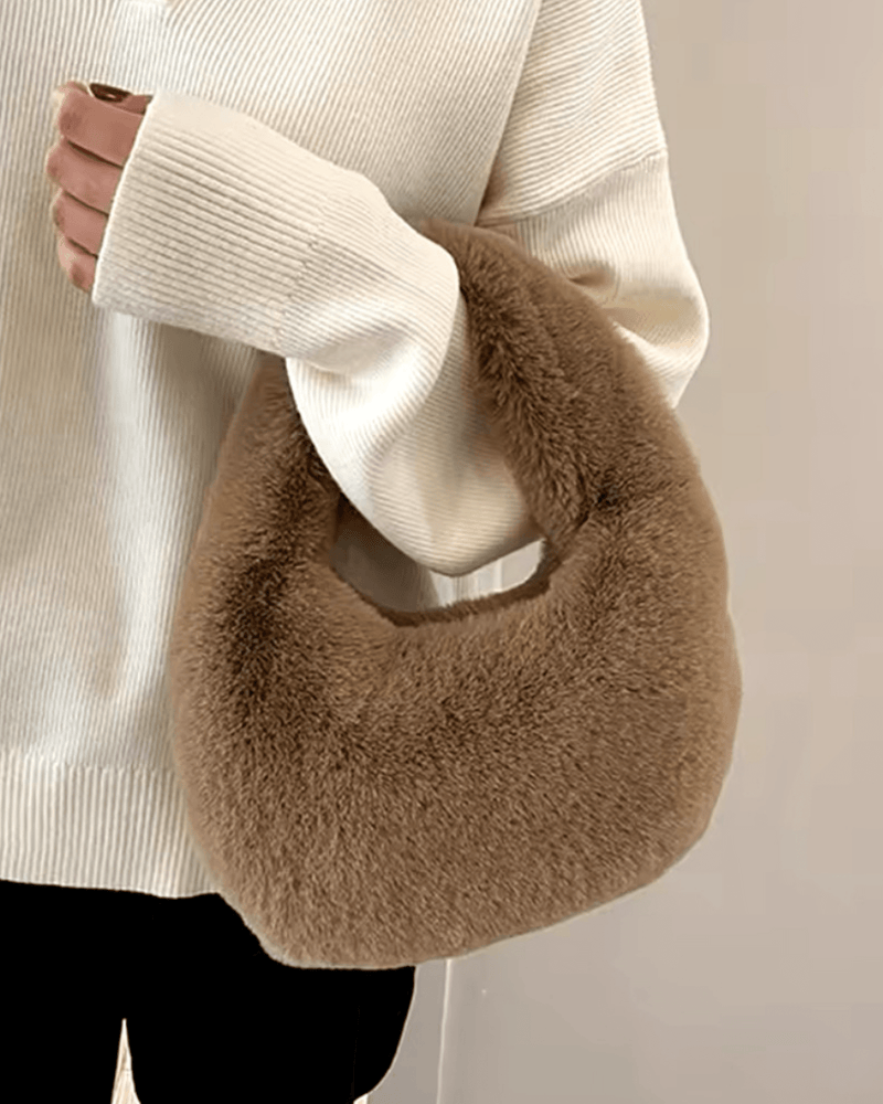 Wrist Faux Fur Bag