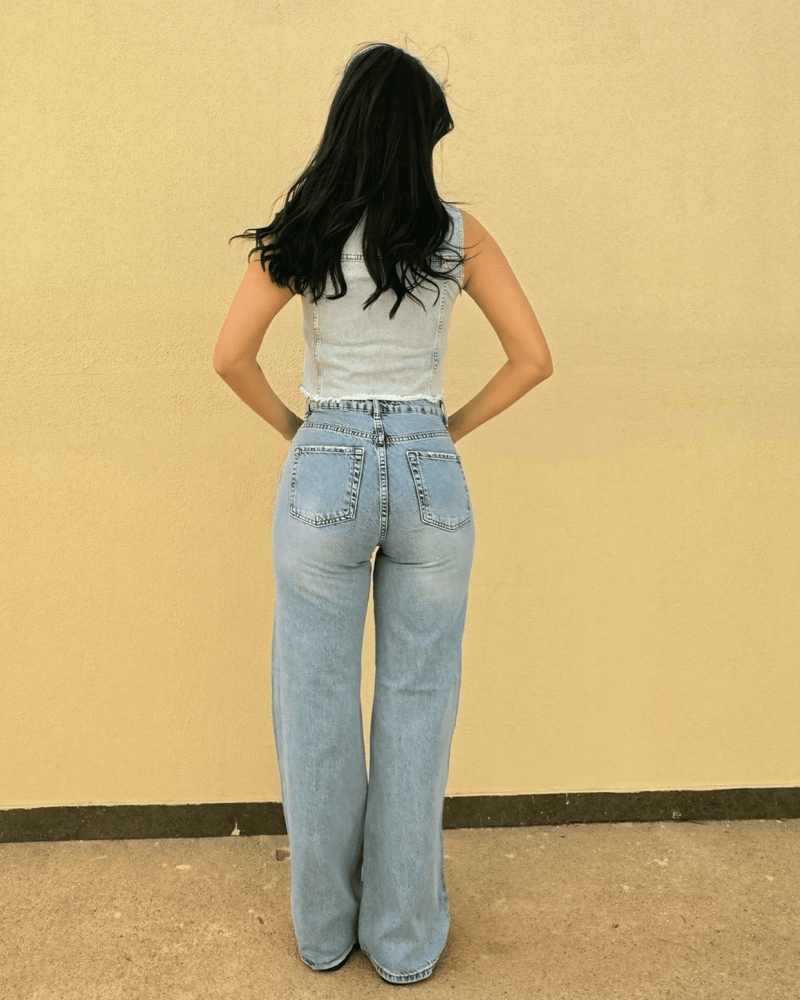 Denim Straight Cut Jeans