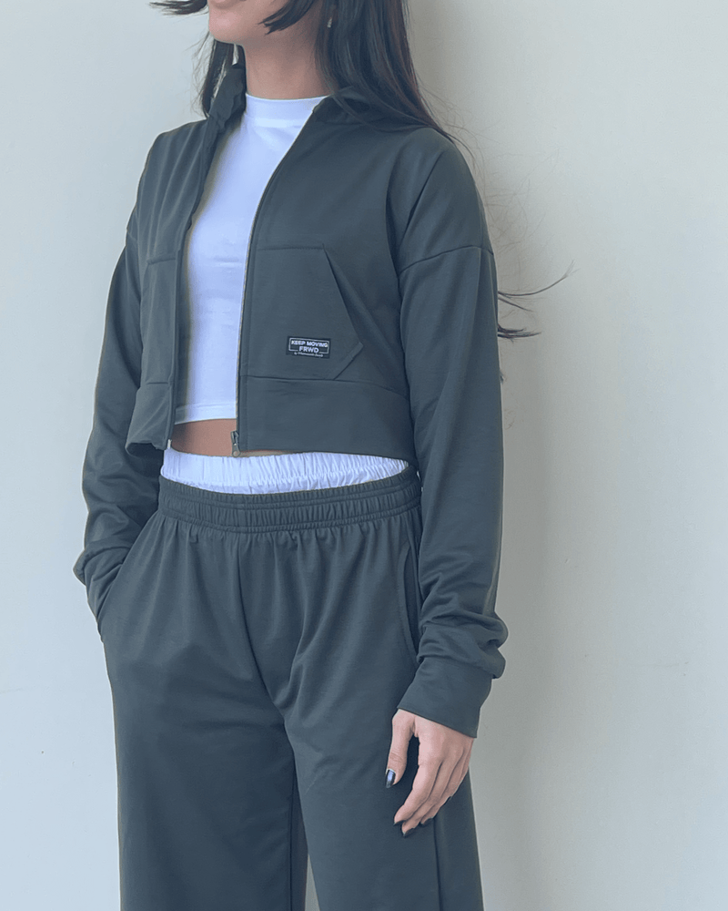 Zoey Crop Jacket Set