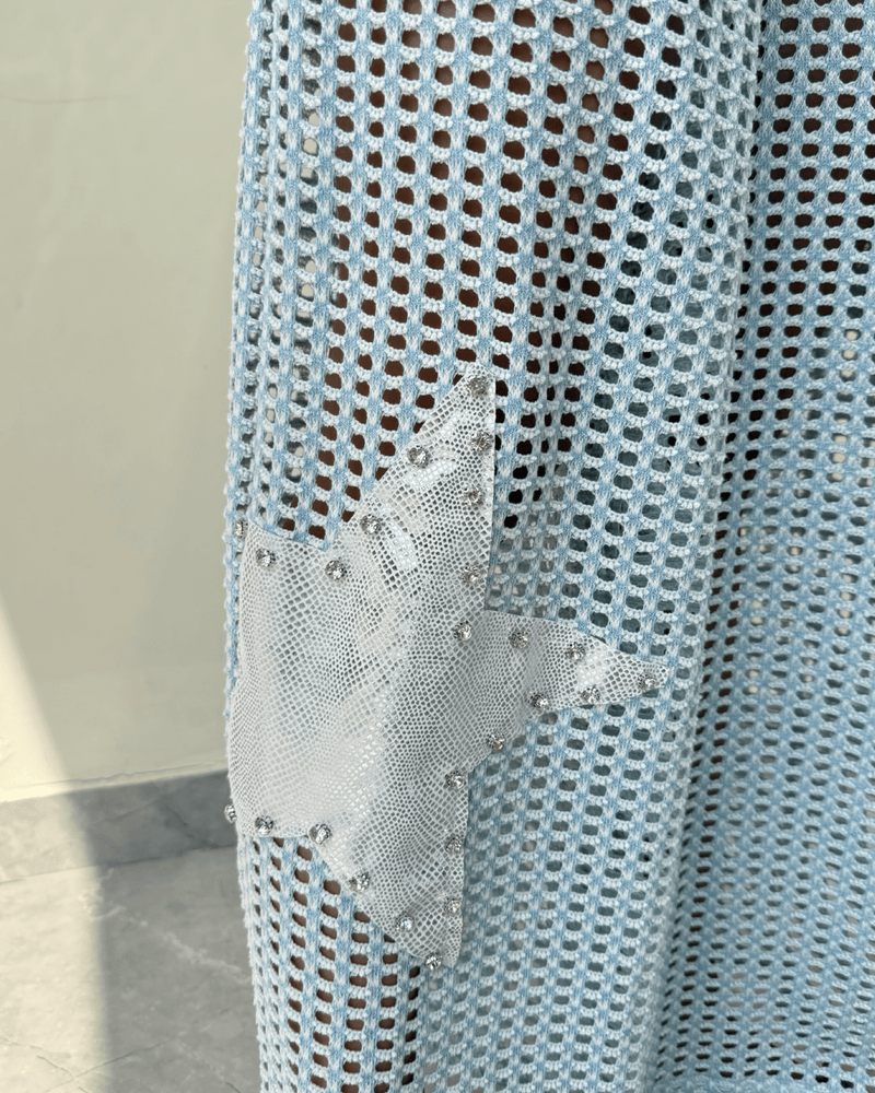 Fishnet Blue Pants