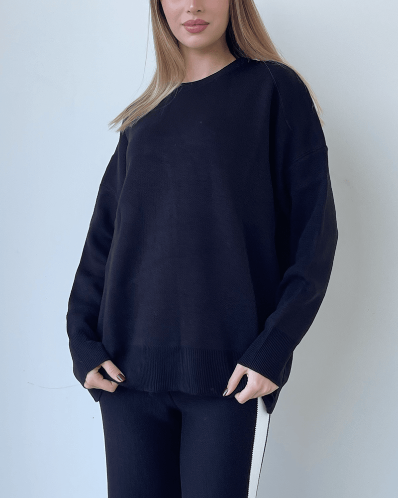 Luna wool striped set