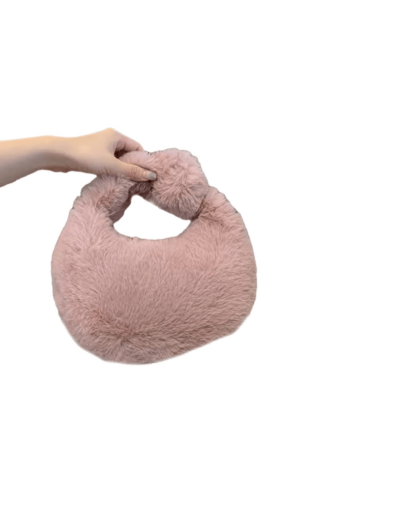 Wrist Faux Fur Bag
