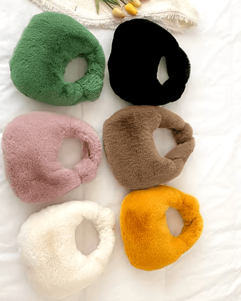 Wrist Faux Fur Bag