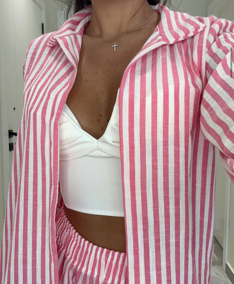 Shorts Striped Linen