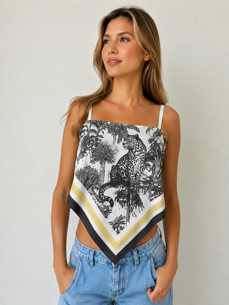 Polka Silk Top