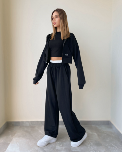 Zoey Crop Jacket Set