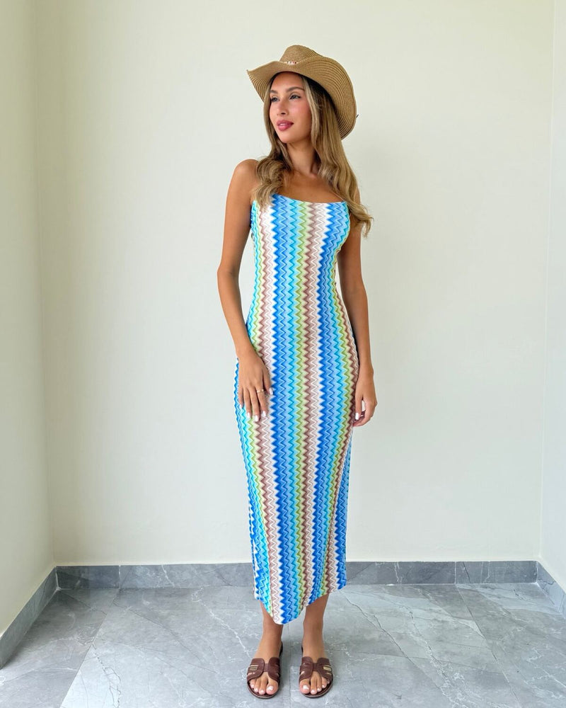 Misso Long Fitted Dress
