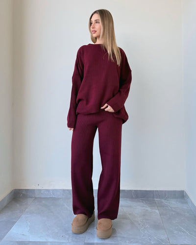 Lilia Round Neck Wool Set