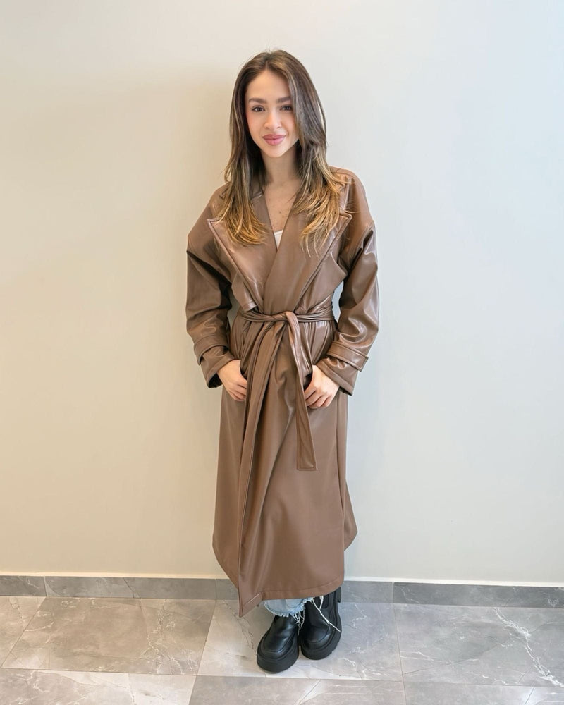 Clara Leather Coat