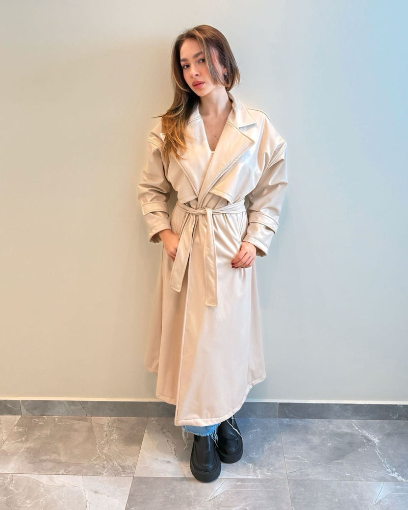 Clara Leather Coat