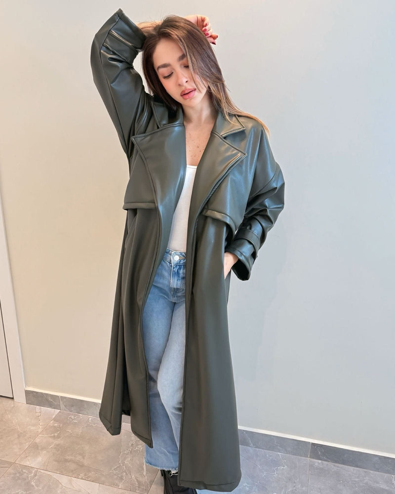 Clara Leather Coat