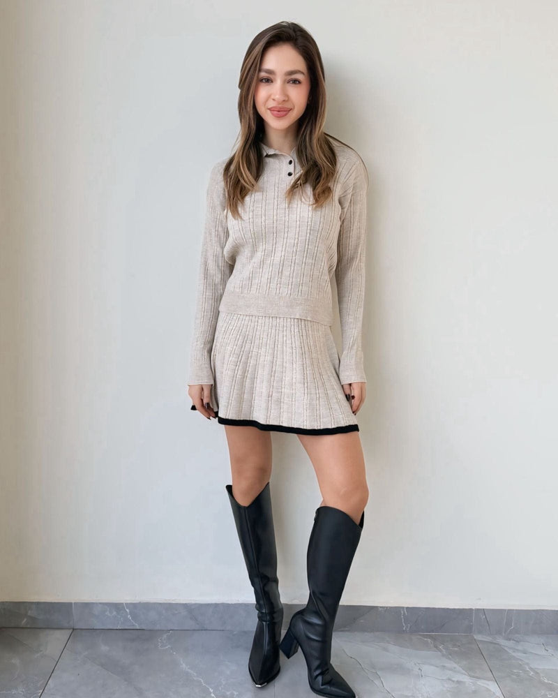 Rhea Wool Skirt Set