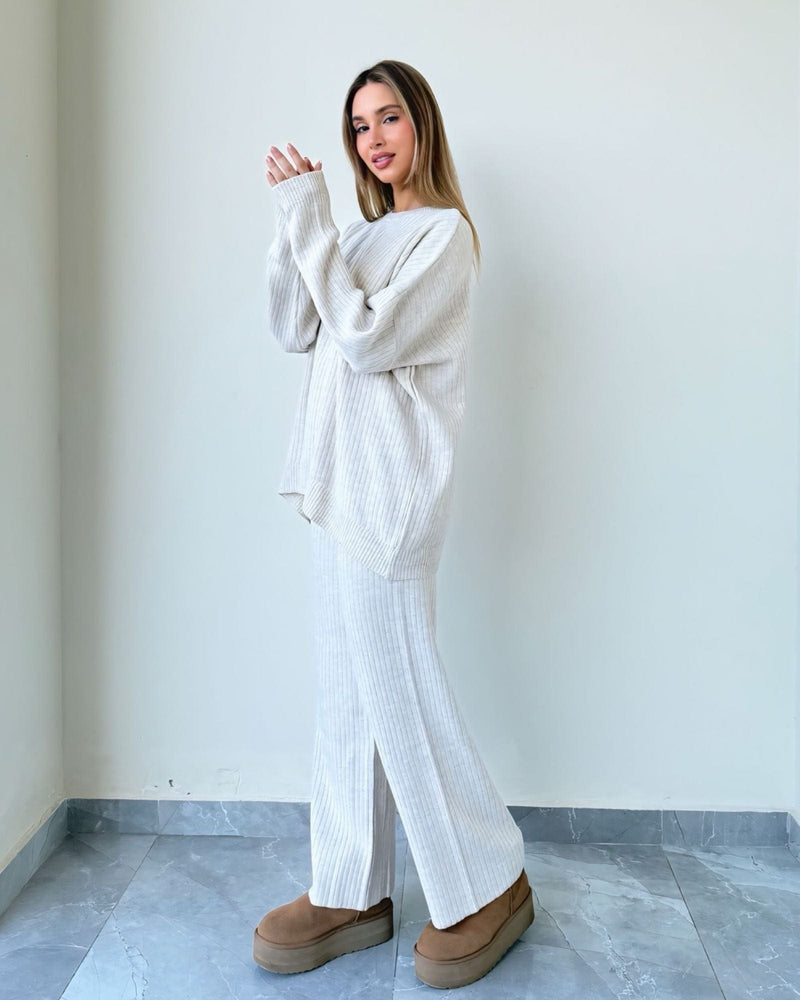 Lilia Round Neck Wool Set