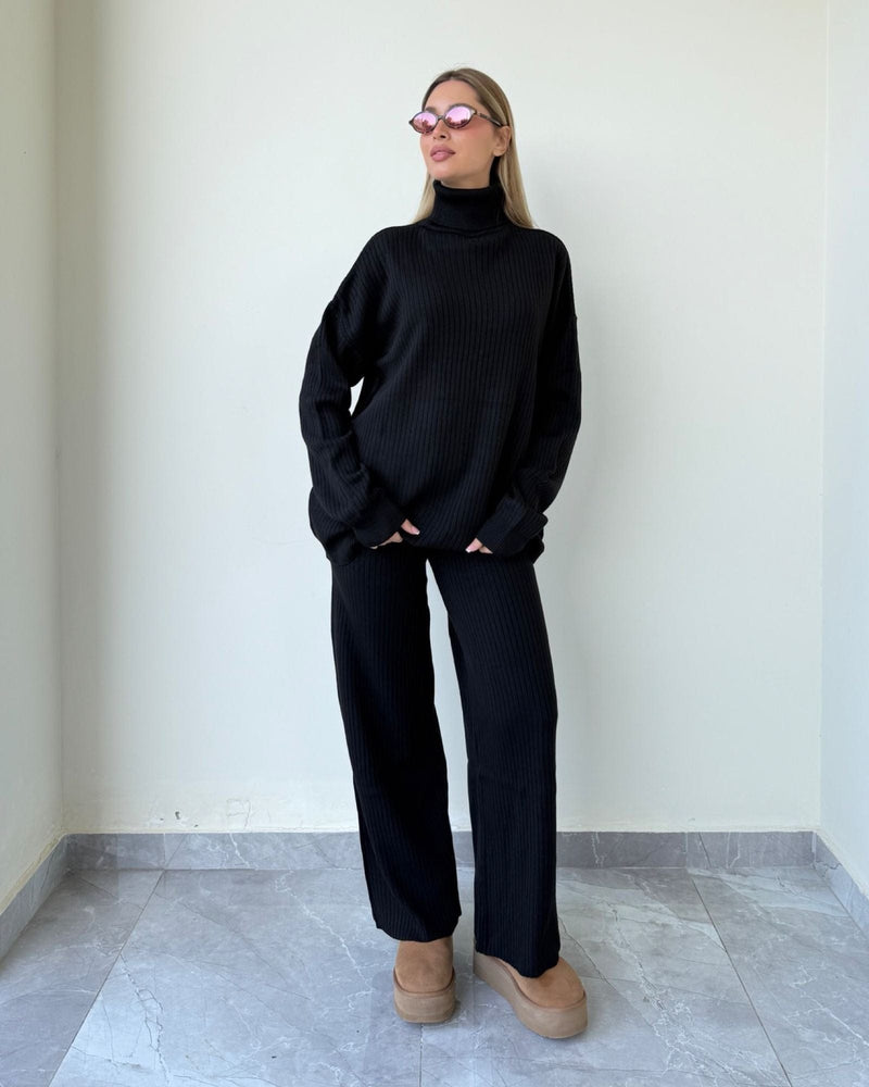 Sofia Turtle Neck Wool Set