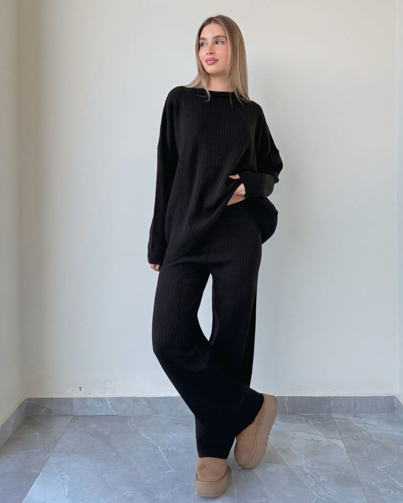 Lilia Round Neck Wool Set