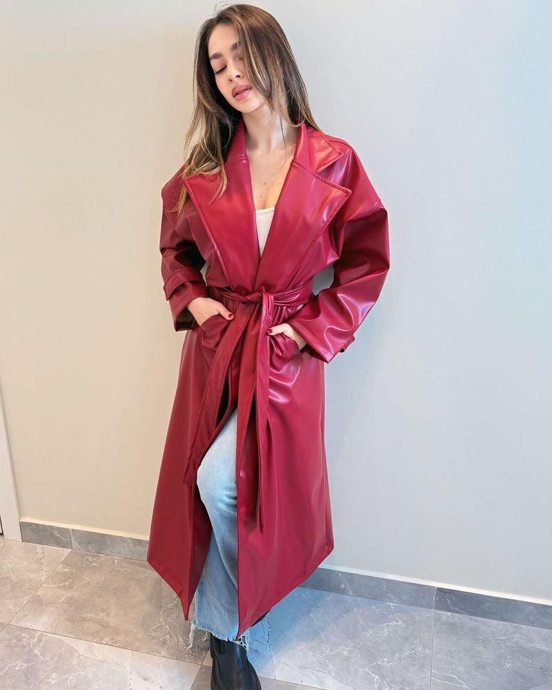 Clara Leather Coat