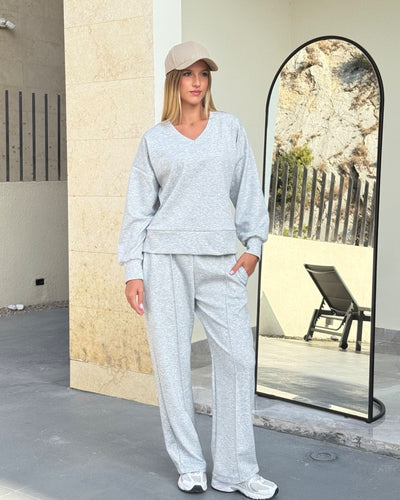 Lila V-Neck Comfy Set