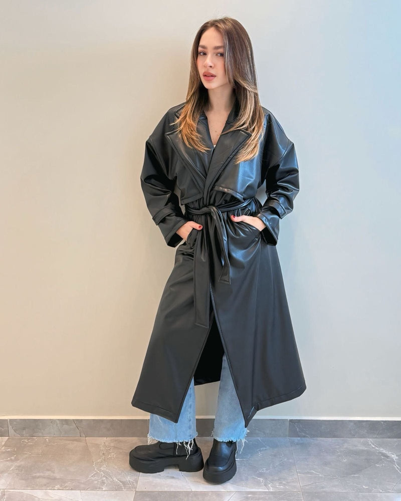 Clara Leather Coat